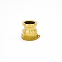 [1551] Camlock Coupling Type A, Diameter 40 mm (1-1/2"), Brass, IMPA 351719