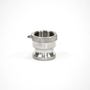[1560] Camlock Coupling Type A, Diameter 40 mm (1-1/2"), Stainless steel, IMPA 351735