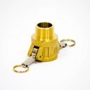 [1663] Camlock Coupling Type B, Diameter 25 mm (1"), Brass, IMPA 351867