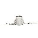 [1674] Camlock Coupling Type B, Diameter 40 mm (1-1/2"), Stainless steel, IMPA 351885