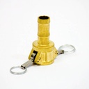 [1742] Camlock Coupling Type C, Diameter 25 mm (1"), Brass, IMPA 352016