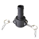 [8224] Camlock Coupling Type C, Diameter 25 mm (1"), Polypropylene