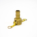 [1743] Camlock Coupling Type C, Diameter 32 mm (1-1/4"), Brass, IMPA 352017