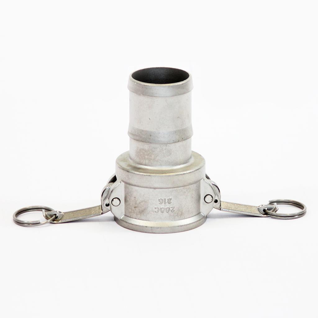 Camlock Koppeling Type C, Diameter 50 mm (2"), Roestvrij staal, IMPA 352035