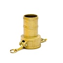 [1747] Camlock Coupling Type C, Diameter 75 mm (3"), Brass, IMPA 352021