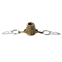 [2644] Camlock Coupling Type D, Diameter 20 mm (3/4"), Brass, IMPA 351816