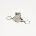 [1592] Camlock Coupling Type D, Diameter 20 mm (3/4"), Aluminium, IMPA 351802