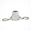 [1644] Camlock Coupling Type D, Diameter 20 mm (3/4"), Stainless steel, IMPA 351832