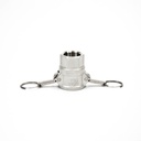 [1645] Camlock Coupling Type D, Diameter 25 mm (1"), Stainless steel, IMPA 351833