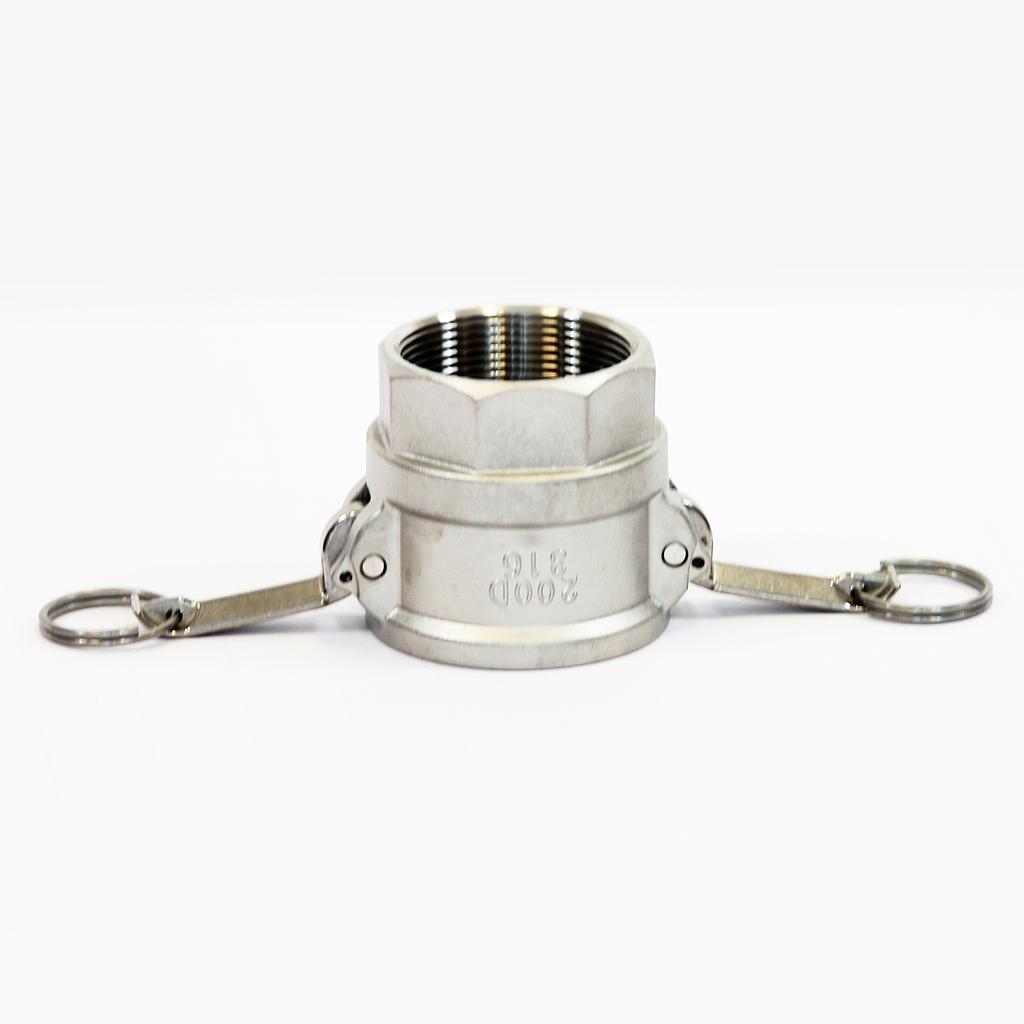 Camlock Koppeling Type D, Diameter 50 mm (2"), Roestvrij staal, IMPA 351836