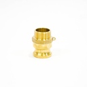 [1578] Camlock Coupling Type F, Diameter 40 mm (1-1/2"), Brass, IMPA 351769