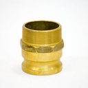 [1581] Camlock Coupling Type F, Diameter 75 mm (3"), brass, IMPA 351772