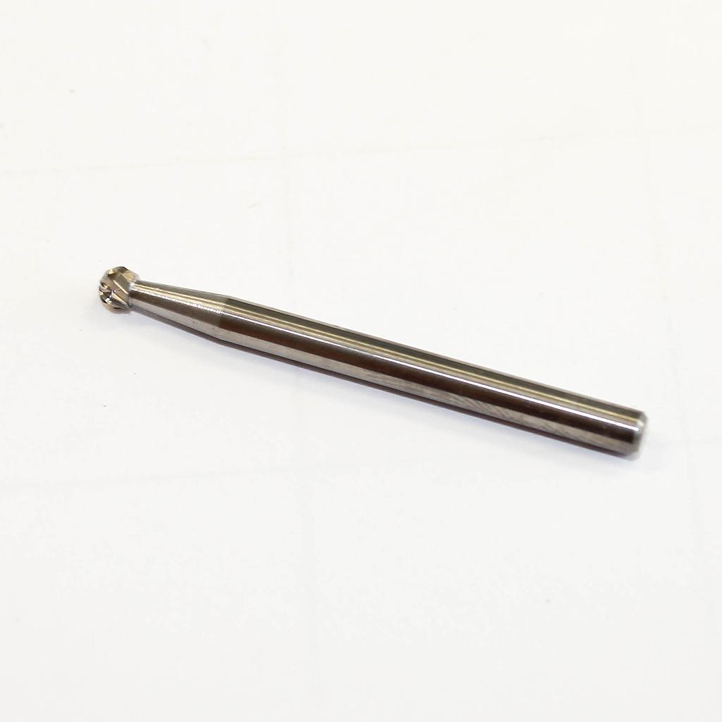 Hardmetalen stiftfrees, bolvormig (C21), schacht 3 mm, blad 3 mm, lengte 38 mm, IMPA 632521