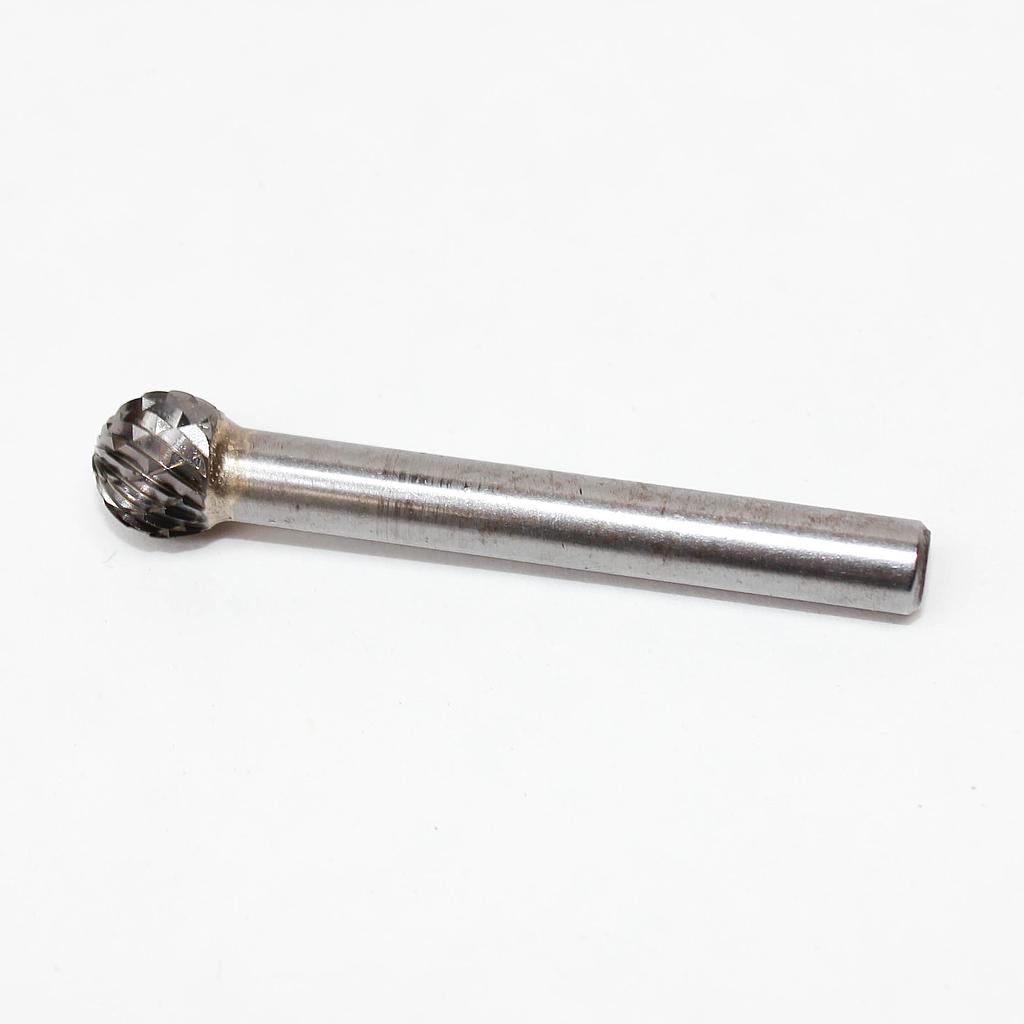 Carbide rotary bur, ball shape (C24), shank 6 mm, blade 9.5 mm, length 52 mm, IMPA 632524