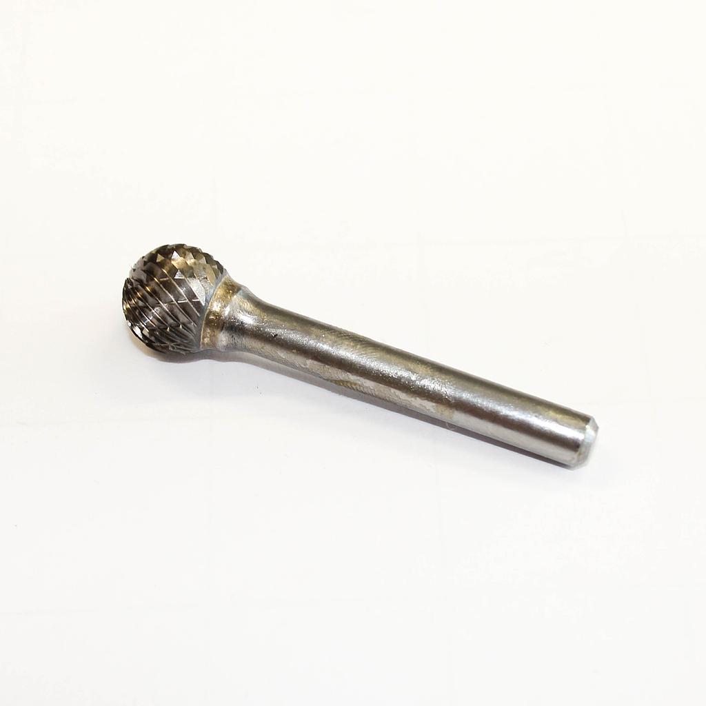 Carbide rotary bur, ball shape (C25), shank 6 mm, blade 12.7 mm, length 55 mm, IMPA 632525