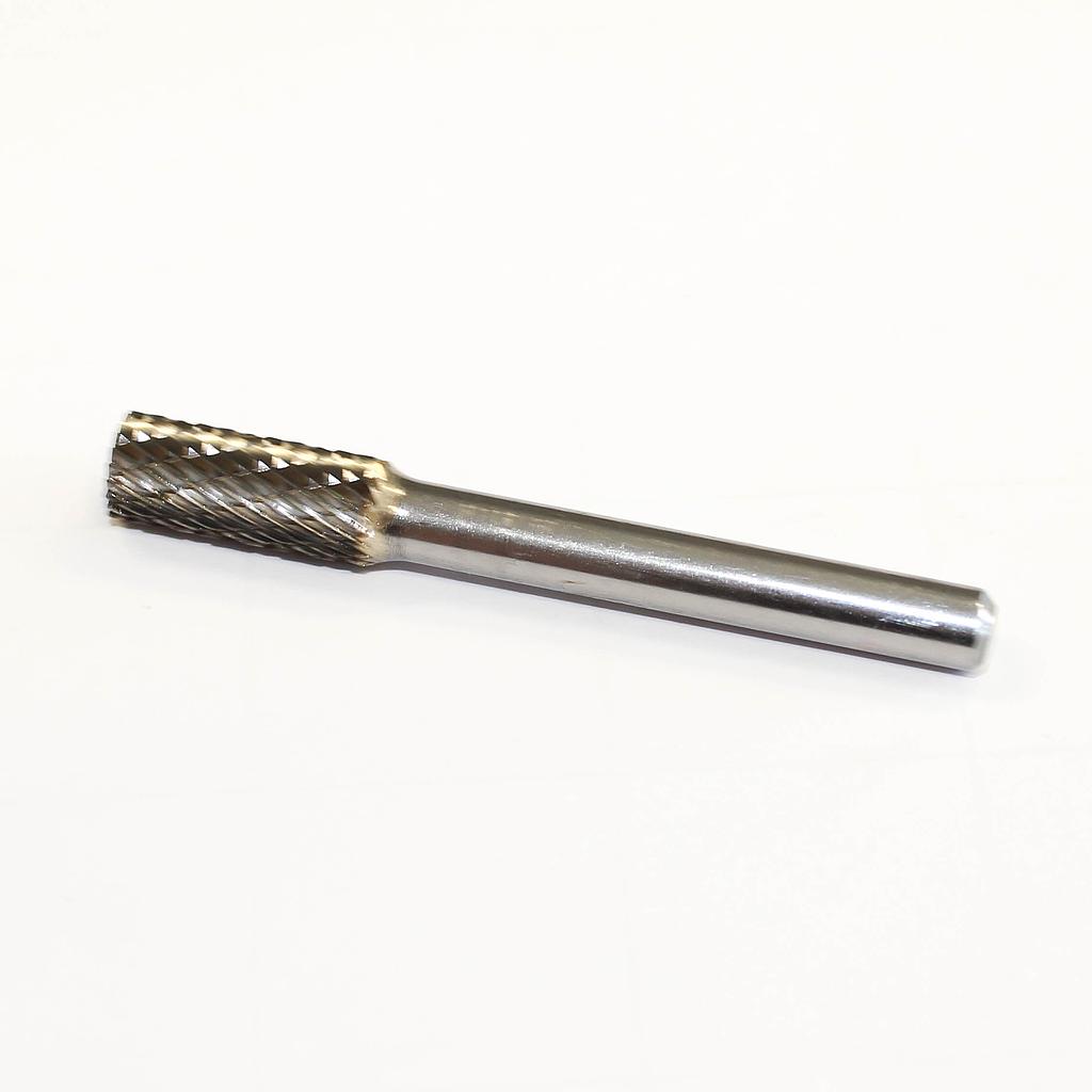 Hardmetalen stiftfrees, cilindrisch plat uiteinde (A04), schacht 6 mm, blad 8 mm, lengte 63 mm, IMPA 632504