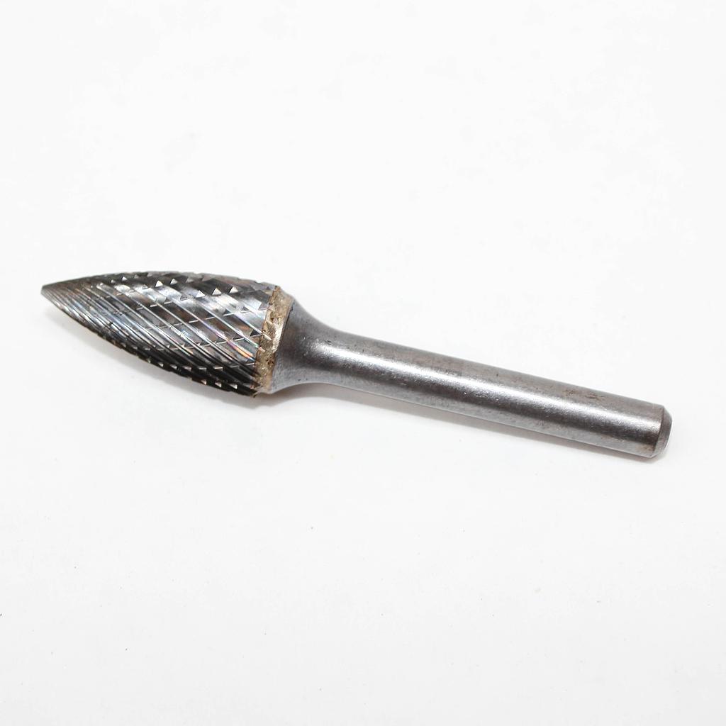 Carbide rotary bur, tree shape radius end (D35), shank 6 mm, blade 12.7 mm, length 69 mm, IMPA 632535