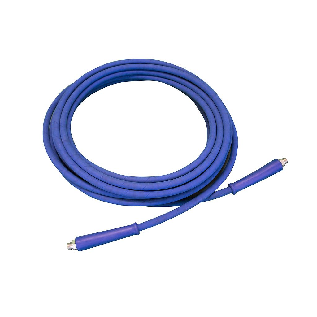 Hogedrukslang voor Hogedrukreiniger, Werkdruk 275 Bar, Diameter 3/8", Lengte 30 m met 3/8" man draad koppelingen, PN 700550043