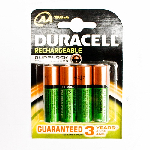 Duracell HR06 - AA rechargeable  battery, 1300 mAh, set = 4 pcs, IMPA 792456