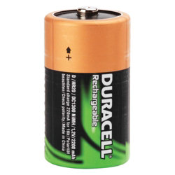 Duracell HR20-D rechargeable battery, 3000 mAh, IMPA 792451