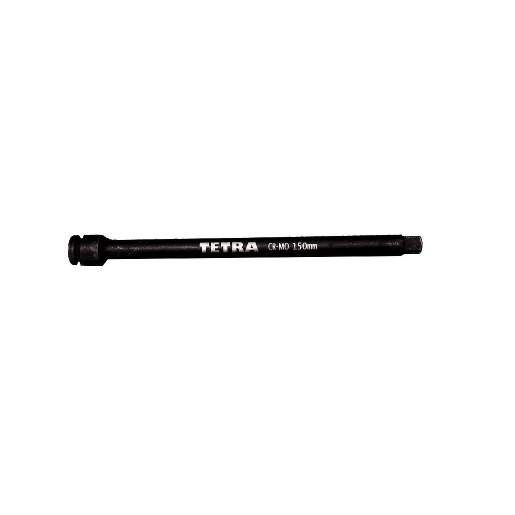 TETRA Verlengstuk krachtdop  6,4 mm (1/4") voor slagmoersleutel, lengte 150 mm
