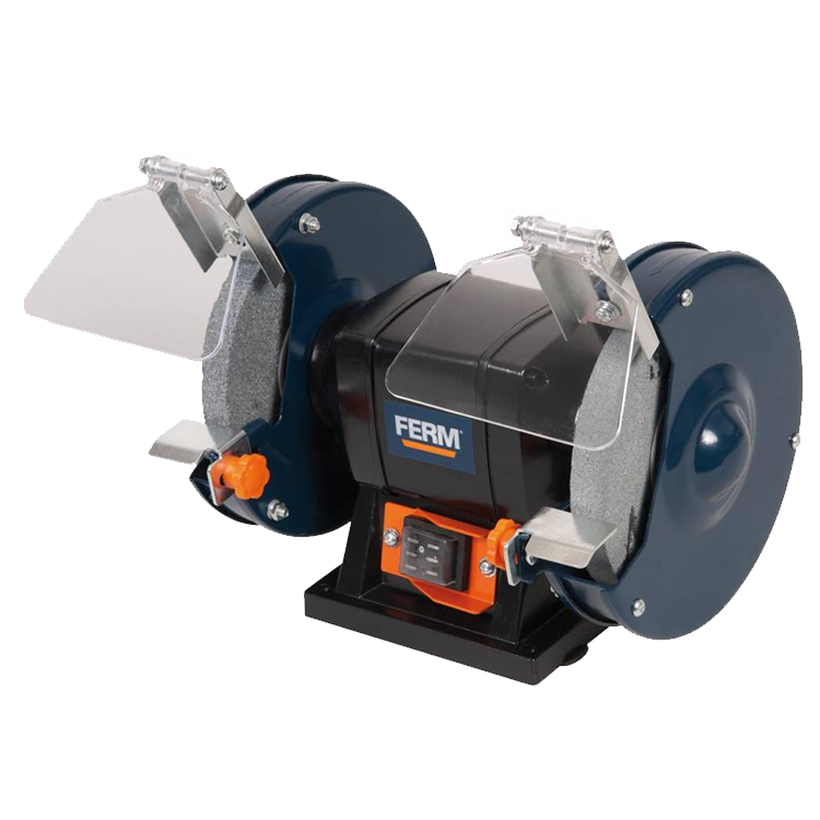 Ferm BGM1020, werkbank slijpmachine, 150x20x12,7 mm, 220 V, 250 W, 2.950 rpm, IMPA 591056