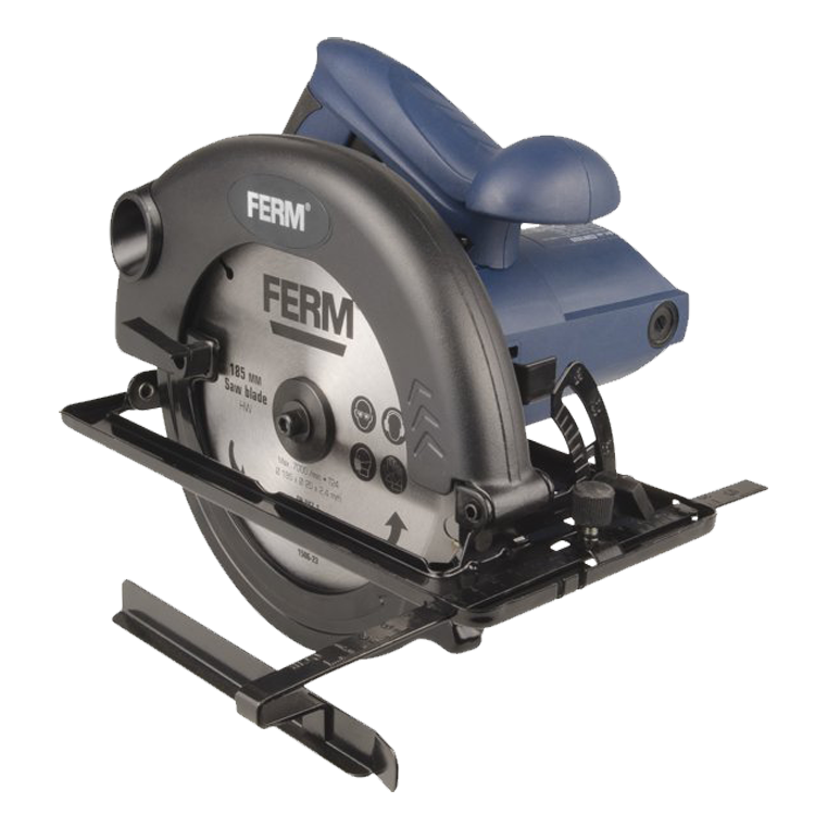 Ferm CSM-1039, elektrische Cirkelzaag, 230 V, Blad diam 185 mm, 1200 W, 5.000 rpm, IMPA 591145