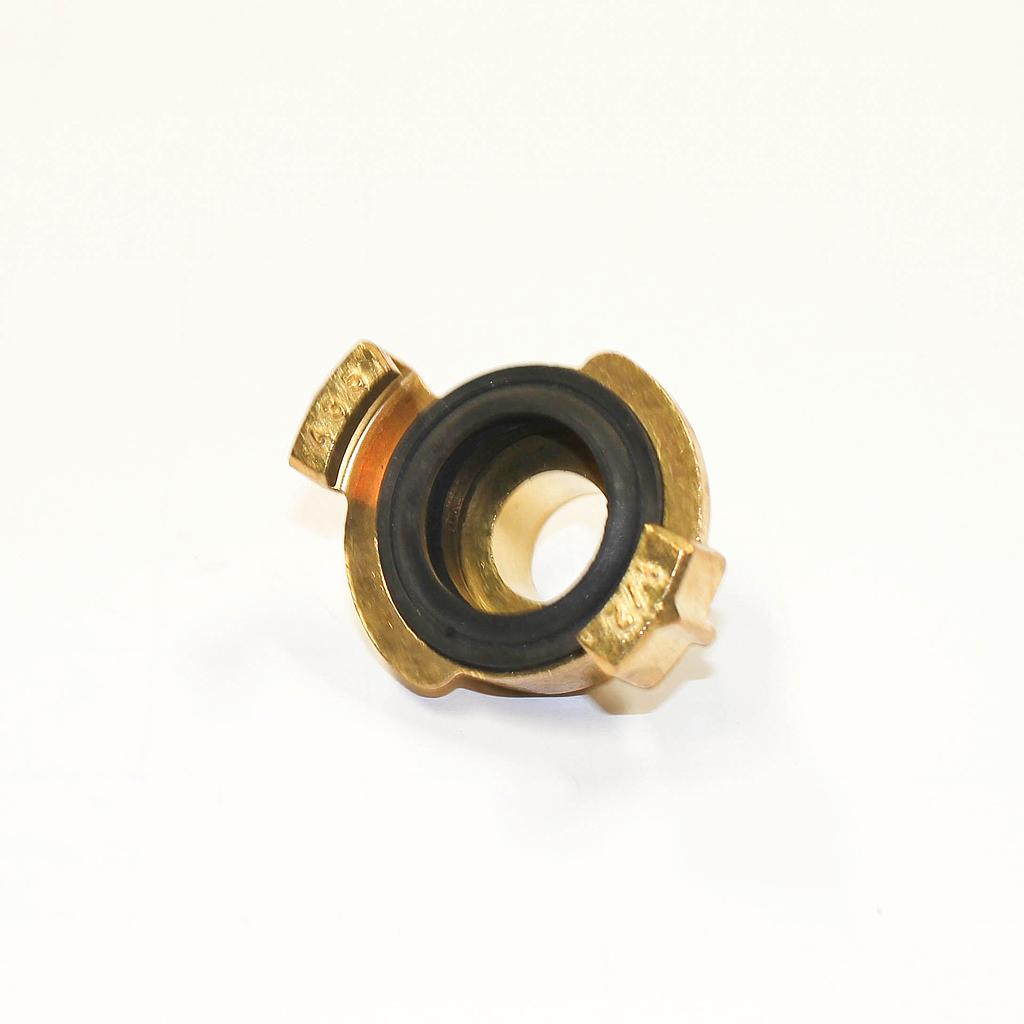 GEKA Water Hose Coupling, Male thread 1/2" (12,7 mm), Brass, IMPA 351117