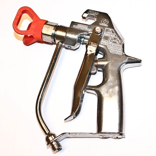 Graco, Airless Paint Spay Hand Gun, 500 bar + tip nut, silver gun, model 235-461, IMPA 270123
