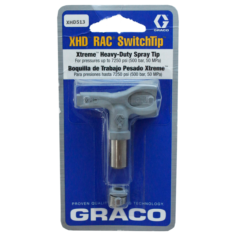 Graco Airless Verf Spray voor Heavy Duty Reserve -A -Clean, switch tip, Model XHD513, IMPA 270921