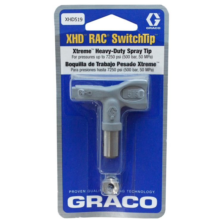 Graco Airless Verf Spray voor Zwaar Werk Reserve -A -Clean, switch tip, model XHD519, IMPA 270924