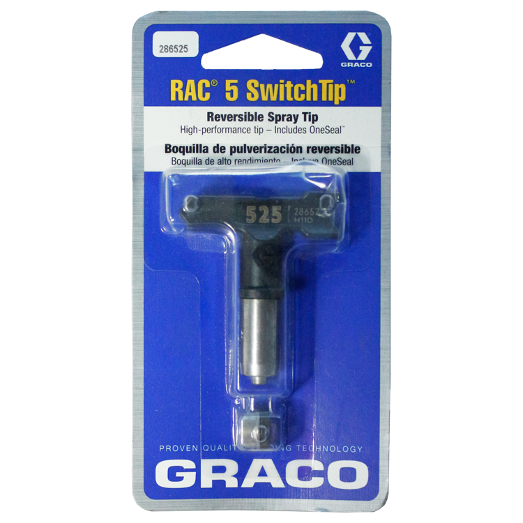 Graco, Airless Paint Spray Reverse -A -Clean switch tip, RAC 5, model 262-525