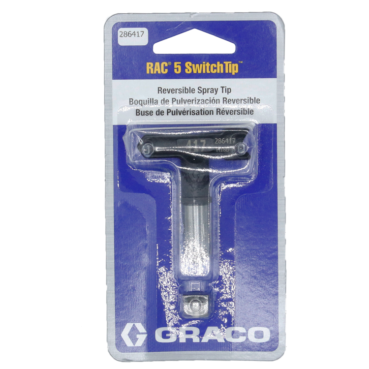 Graco, Airless Paint Spray Reverse -A -Clean switch tip, RAC 5, model 286-417