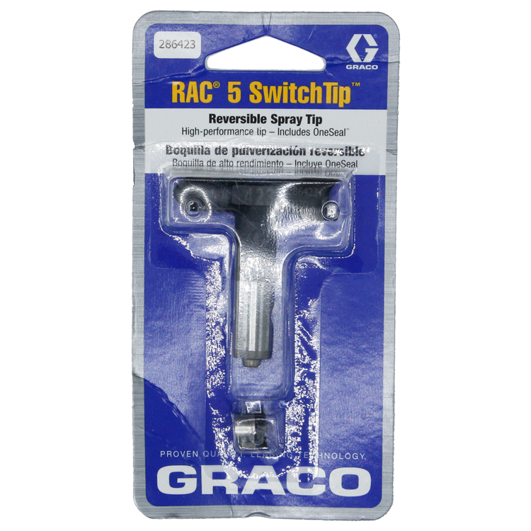 Graco, Airless Paint Spray Reverse -A -Clean switch tip, RAC 5, model 286-423