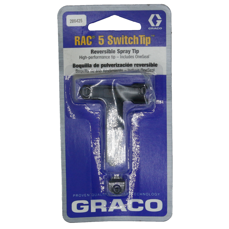 Graco, Airless Paint Spray Reverse -A -Clean switch tip, RAC 5, model 286-425