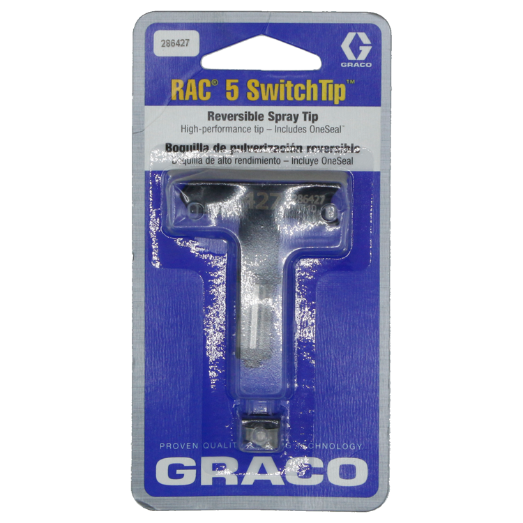 Graco, Airless Paint Spray Reverse -A -Clean switch tip, RAC 5, model 286-427