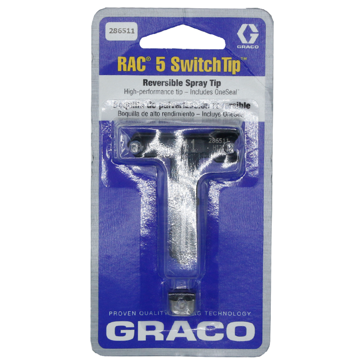 Graco, Airless Paint Spray Reverse -A -Clean switch tip, RAC 5, model 286-511