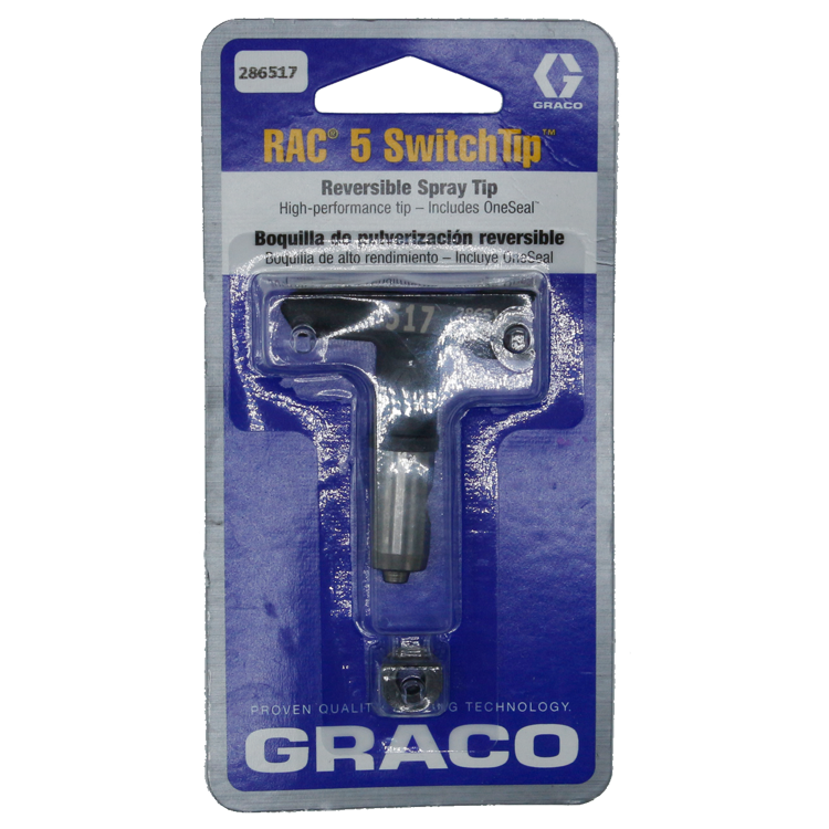 Graco, Airless Paint Spray Reverse -A -Clean switch tip, RAC 5, model 286-517