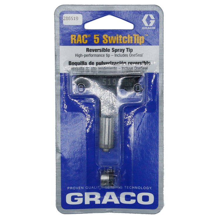 Graco, Airless Paint Spray Reverse -A -Clean switch tip, RAC 5, model 286-519