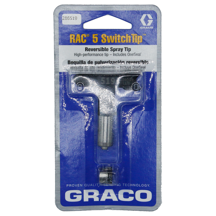 Graco, Airless Verf Spray Reverse -A -Clean switch tip, RAC 5, model 286-519