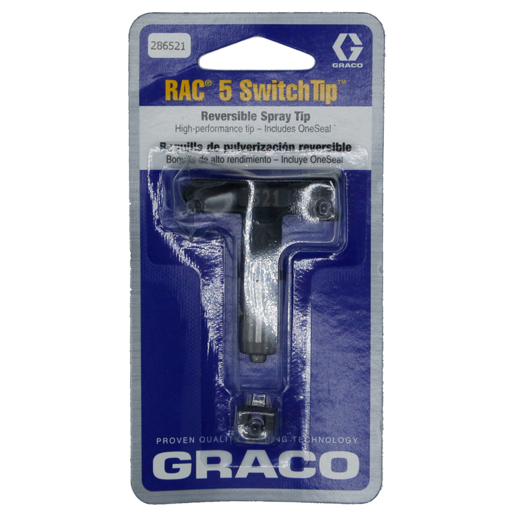 Graco, Airless Paint Spray Reverse -A -Clean switch tip, RAC 5, model 286-521