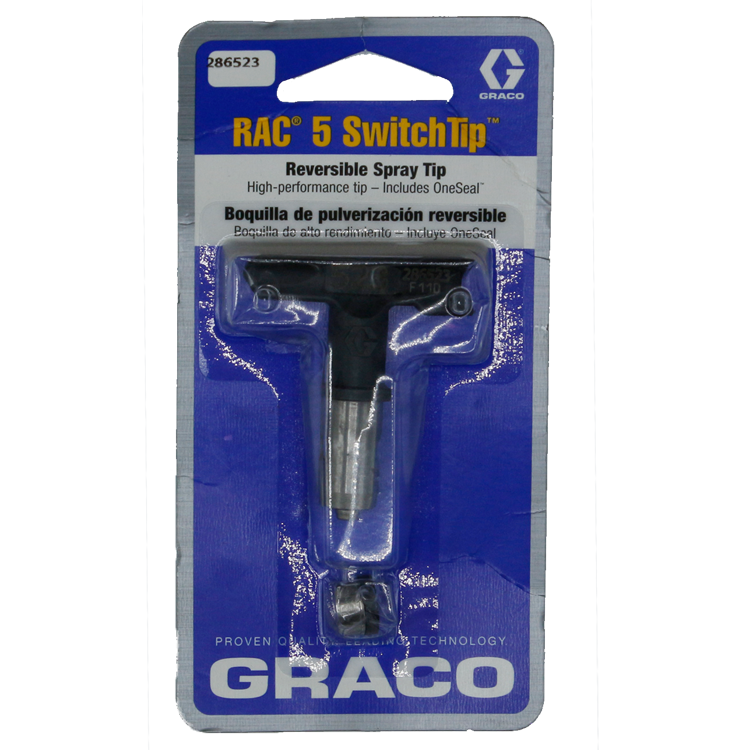 Graco, Airless Paint Spray Reverse -A -Clean switch tip, RAC 5, model 286-523