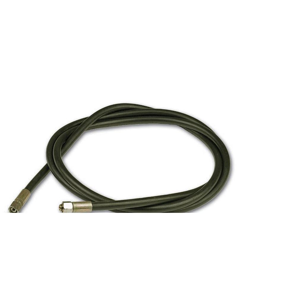 High Pressure Hydraulic Rubber Hose, Diameter 6 mm, length 4 m, Quick coupler male at both ends, IMPA 615102