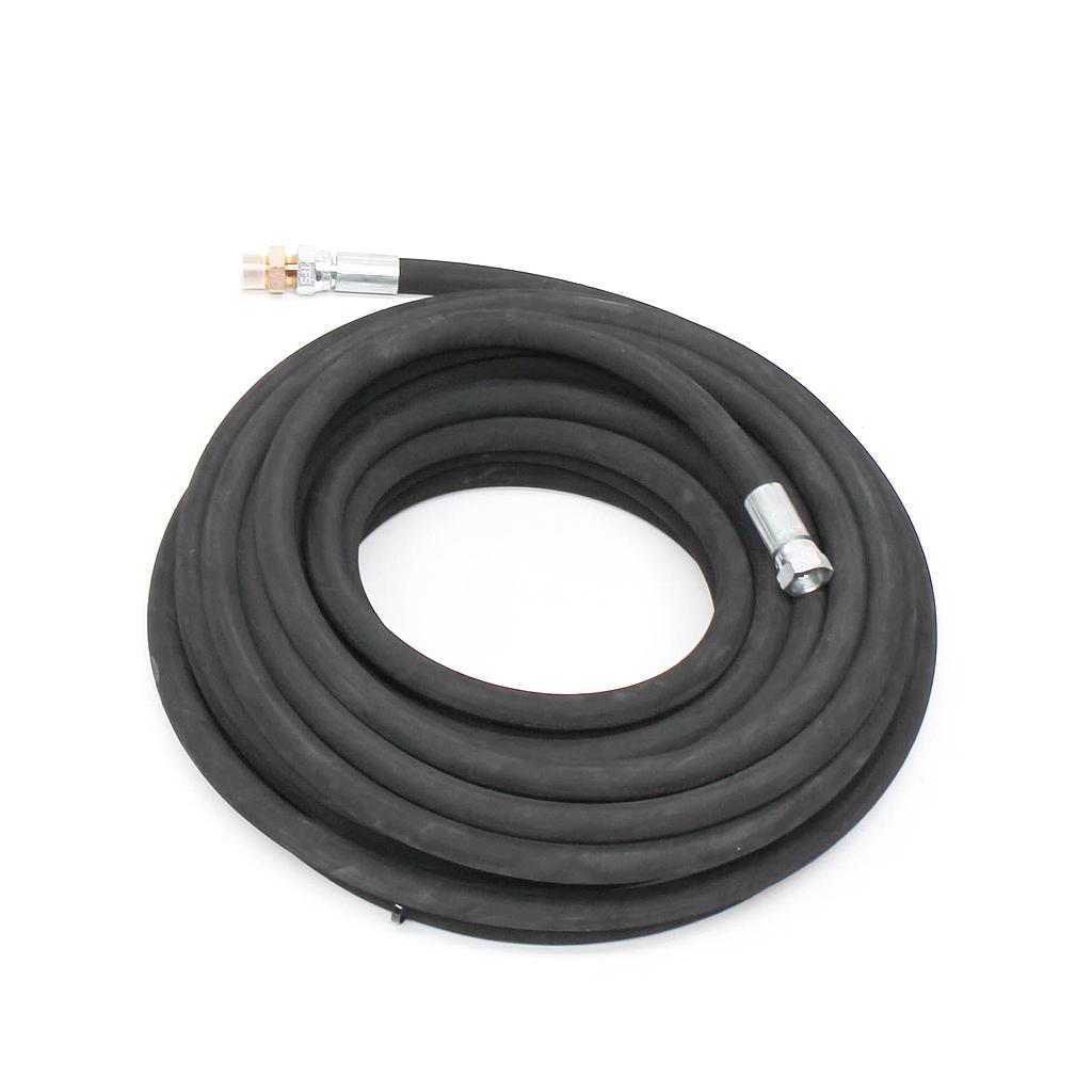 Hogedruk slang voor Hogedrukreiniger, Werkdruk 500 Bar, Diameter 1/2", Lengte 25 m met 1/2" vrouwelijke swivel aansluiting