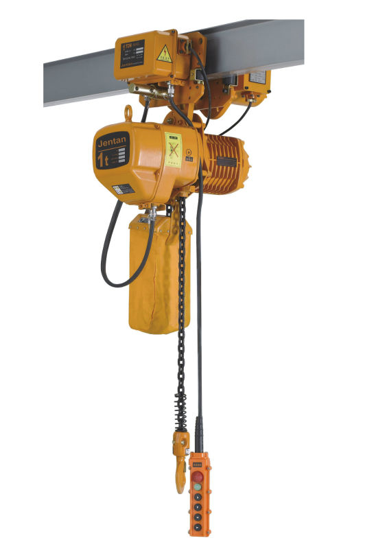 JTEC-A 3TS-3M, Electric Chain Hoist, 415V/3ph/50Hz, Single chain, Single speed, Incl trolley, 3 m chain incl, Lifting cap 3 ton