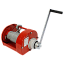 JTHWB-2000, Hand Winch, incl. 10 m wire rope & hook, cap 2000 kg, IMPA 614915