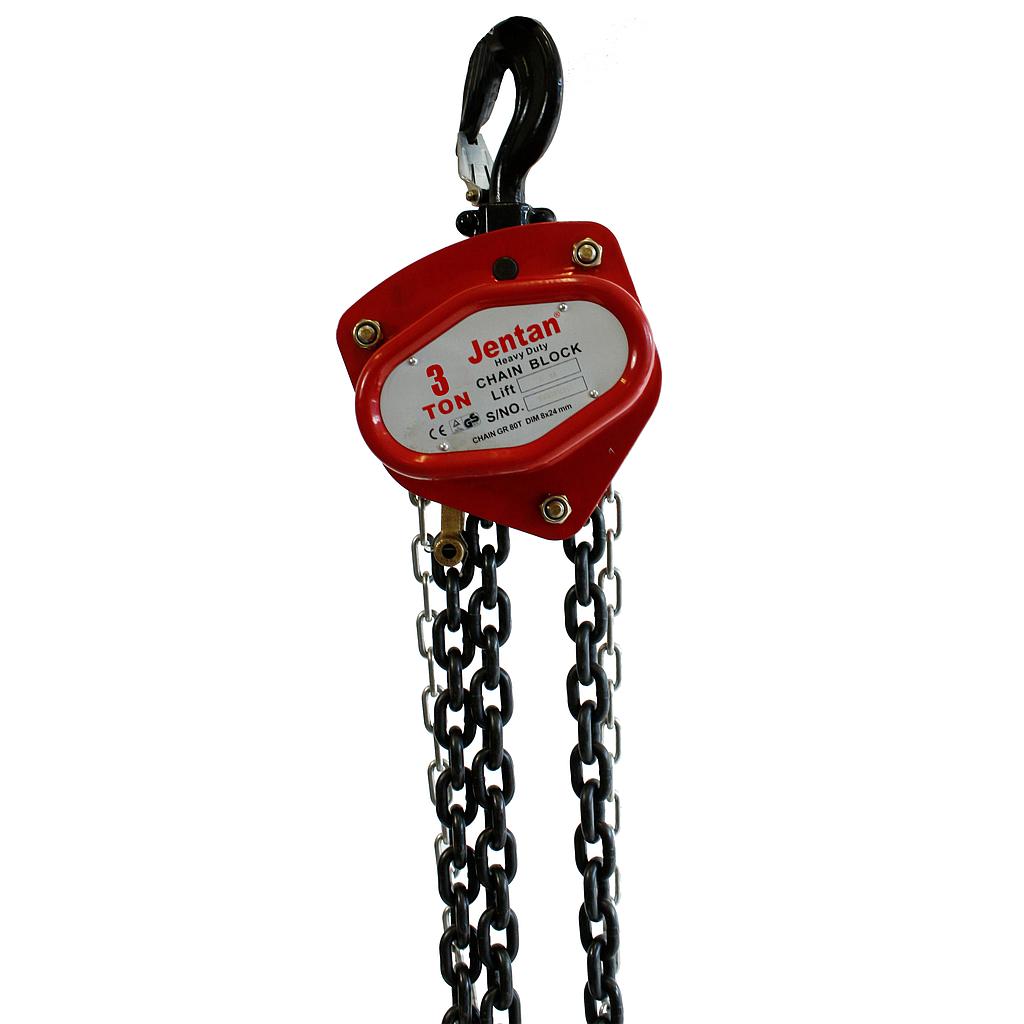 JTVS-030, Manual Chain Hoist, Cap 3 ton, Lift 3 m, IMPA 615010
