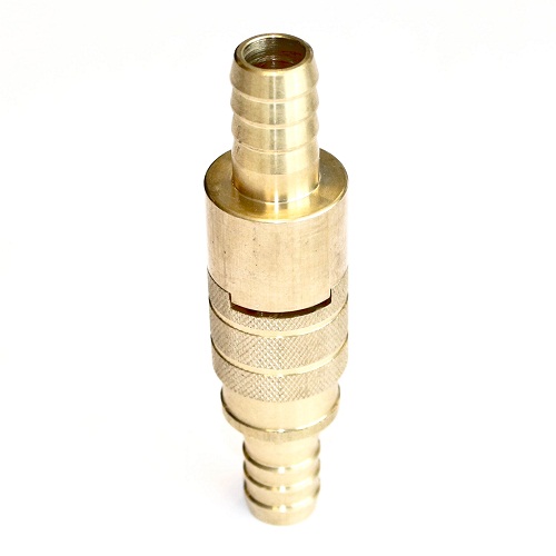 Lock type air hose coupling, hose end 19 mm (3/4"), brass, IMPA 351013