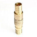 Lock type air hose coupling, hose end 25 mm (1"), brass, IMPA 351014