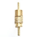 Lock type luchtslang koppeling, slanguiteinde 9 mm (3/8 "), messing, IMPA 351011